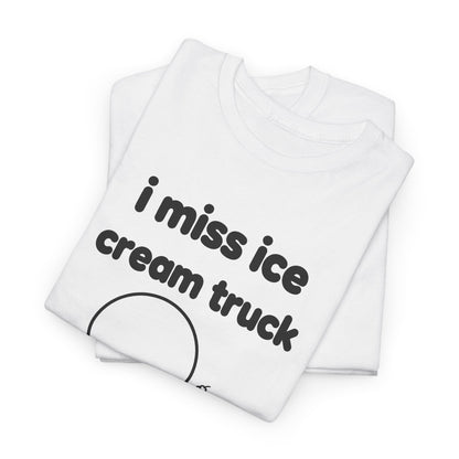 i miss the ice cream truck tee - White