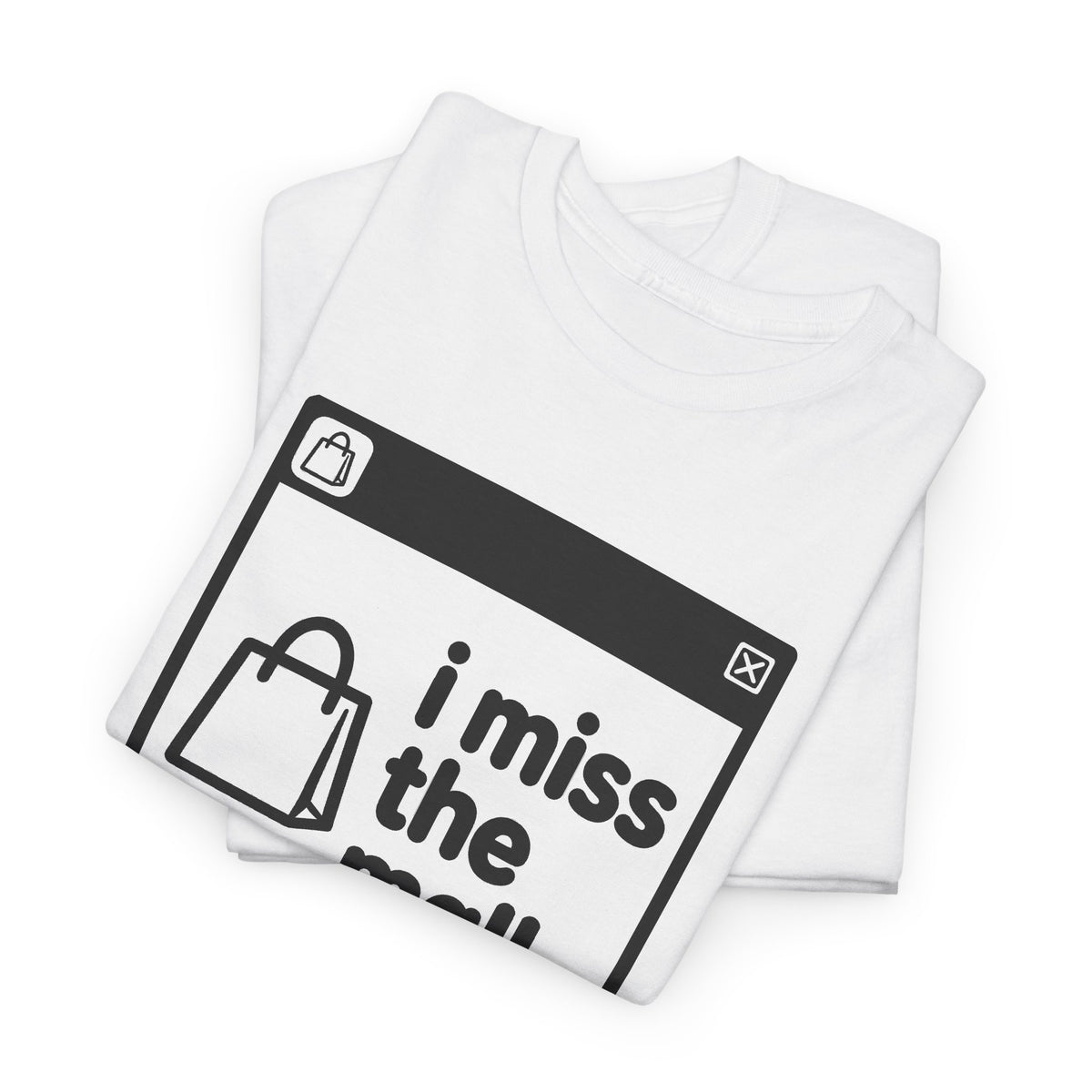 i miss the mall error tee - White by lonelyboi