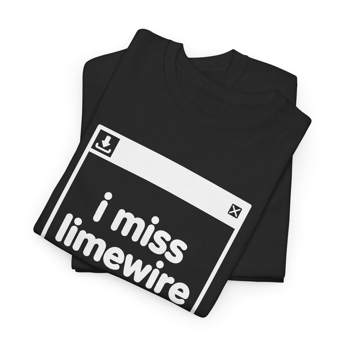 i miss limewire error tee - Black by lonelyboi