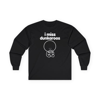 i miss dunkaroos long sleeve tee - Black