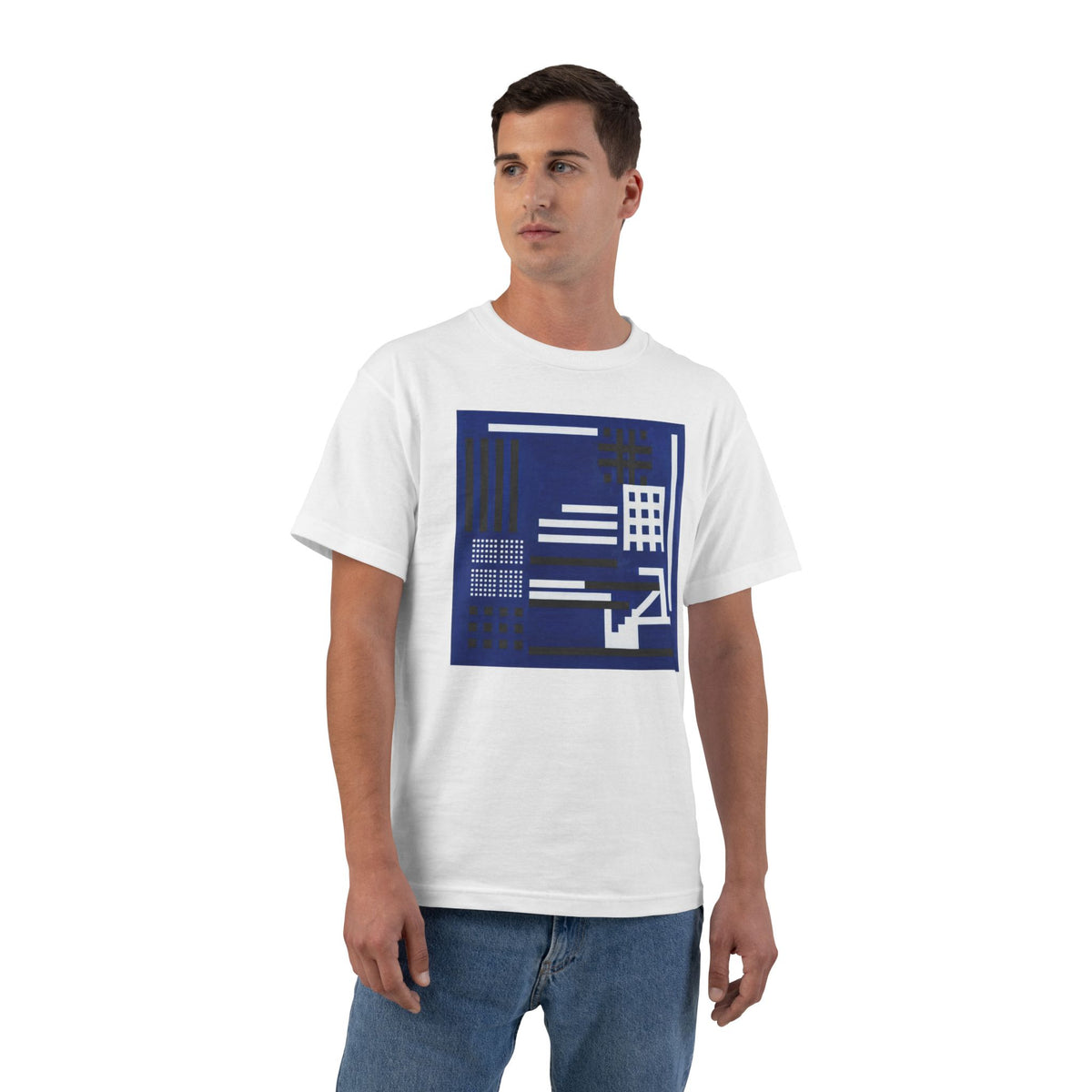 plate 003 beefy tee - White by onlycolor