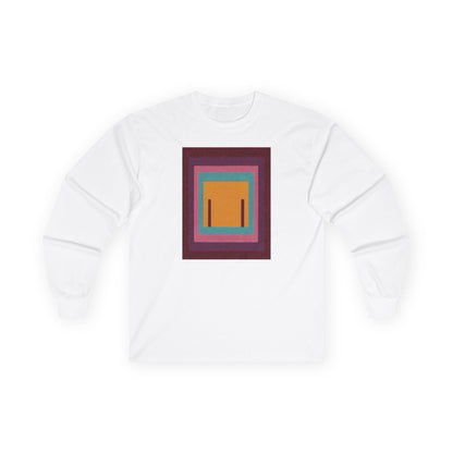 plate 008 long sleeve tee - White