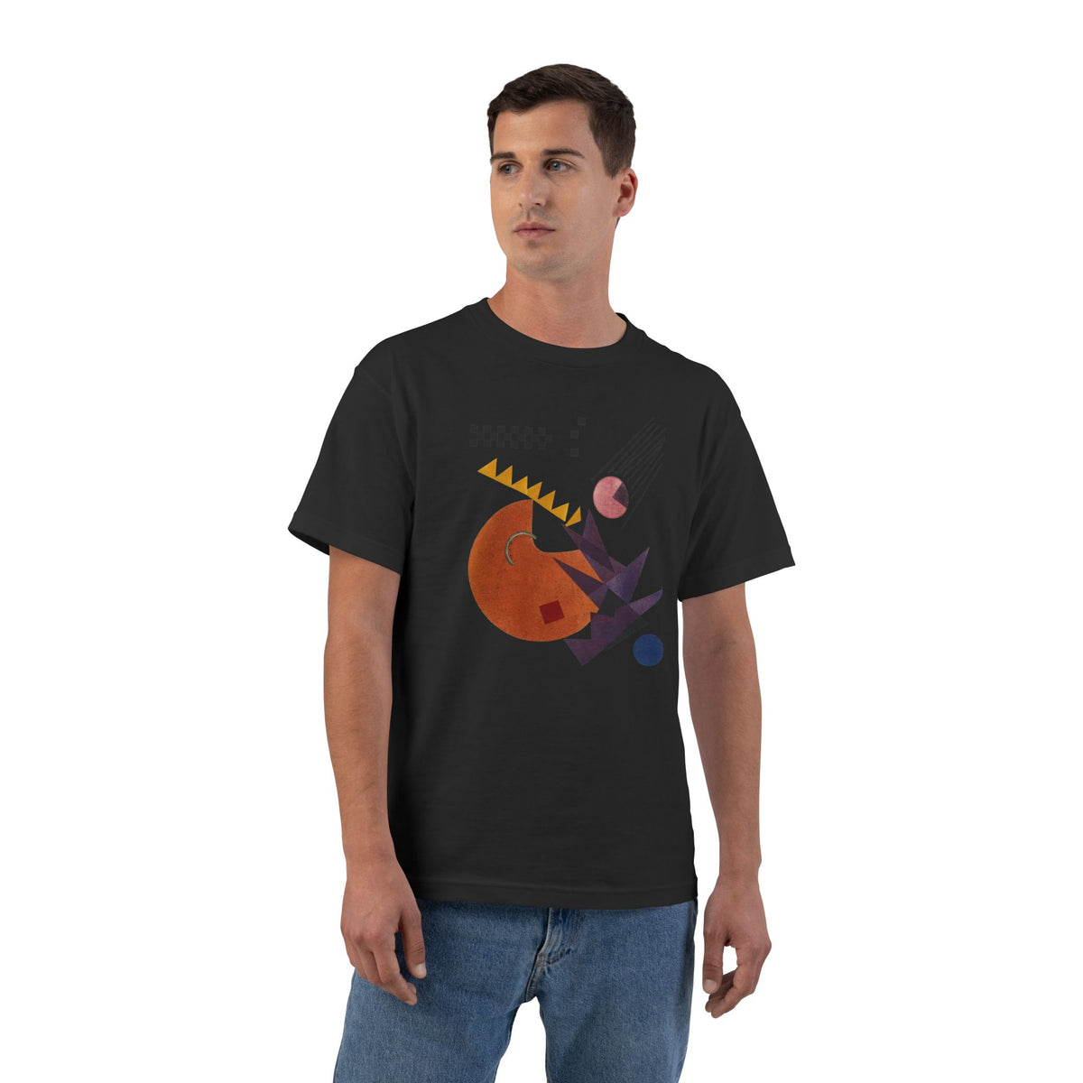 plate 073 beefy tee - Black