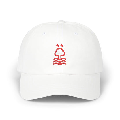 Nottingham Soccer Dad Cap — Embroidered, Red & White