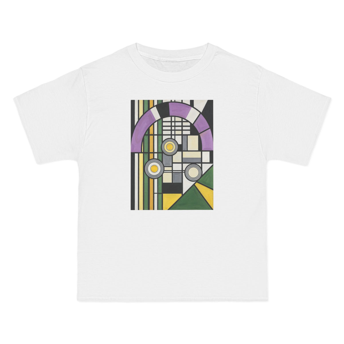 plate 078 beefy tee - White