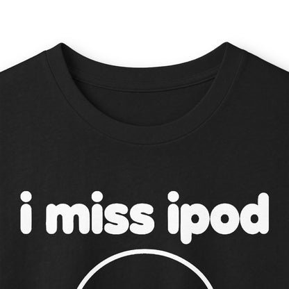 i miss ipod long sleeve tee - Black