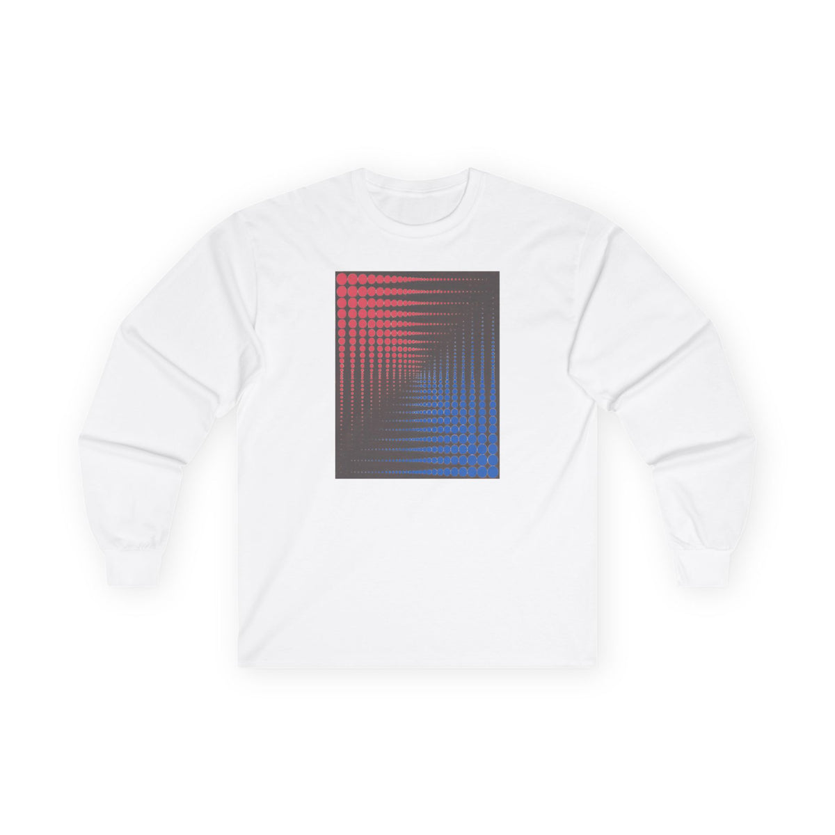 plate 424 long sleeve tee - White