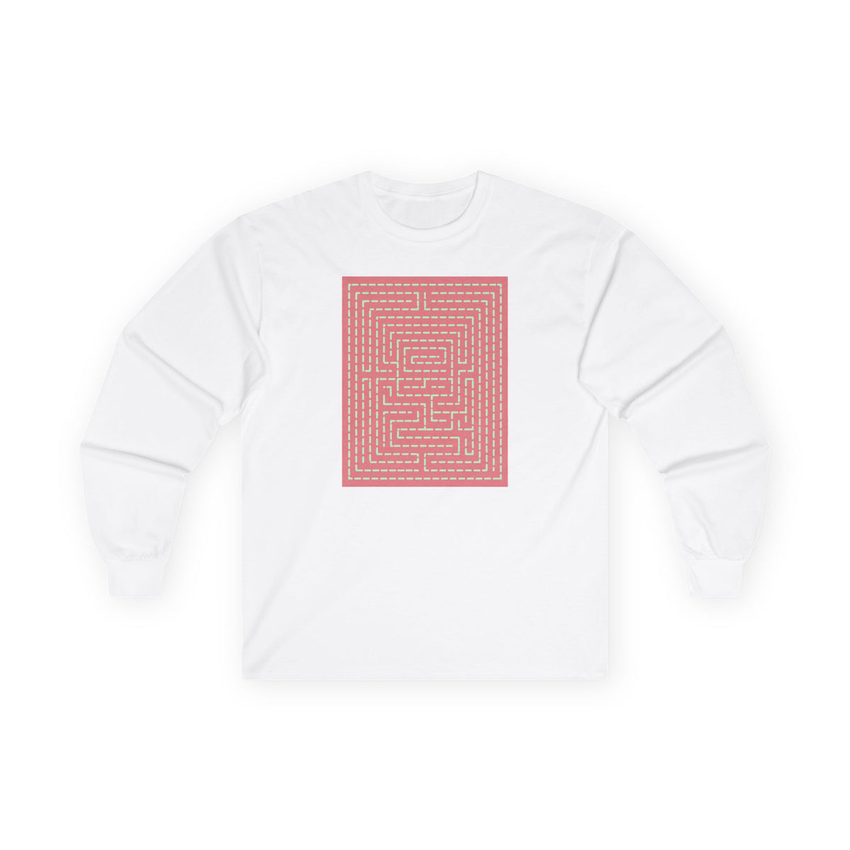 plate 149 long sleeve tee - White