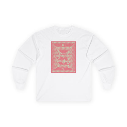 plate 149 long sleeve tee - White