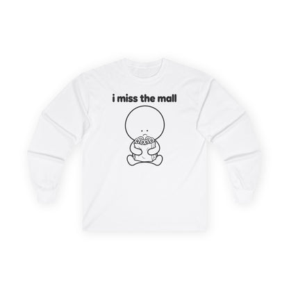 i miss the mall long sleeve tee - White
