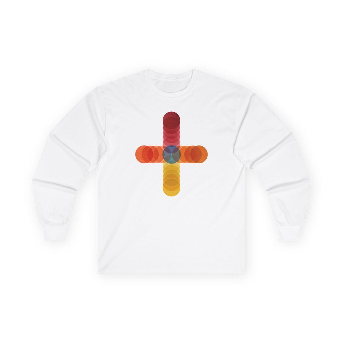 plate 166 long sleeve tee - White
