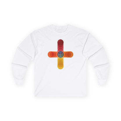 plate 166 long sleeve tee - White