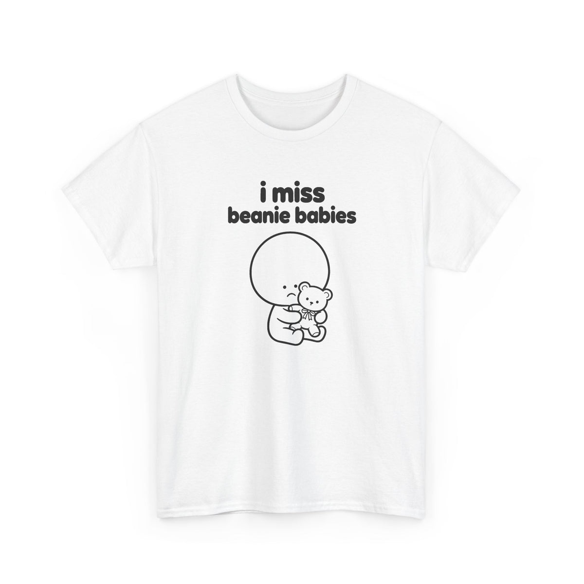 i miss beanie babies tee - White by lonelyboi