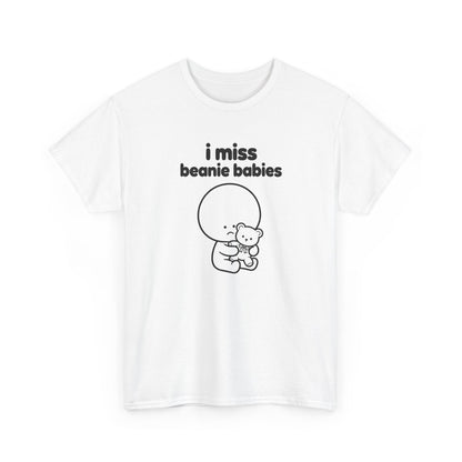 i miss beanie babies tee - White