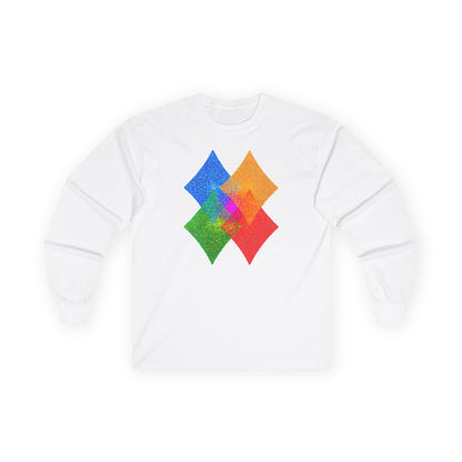 plate 423 long sleeve tee - White