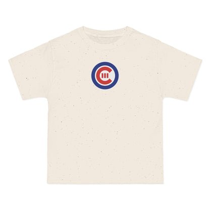 Chicago Baseball Heavyweight Tee — Natural, Royal, White & Red