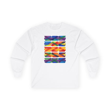 plate 353 long sleeve tee - White