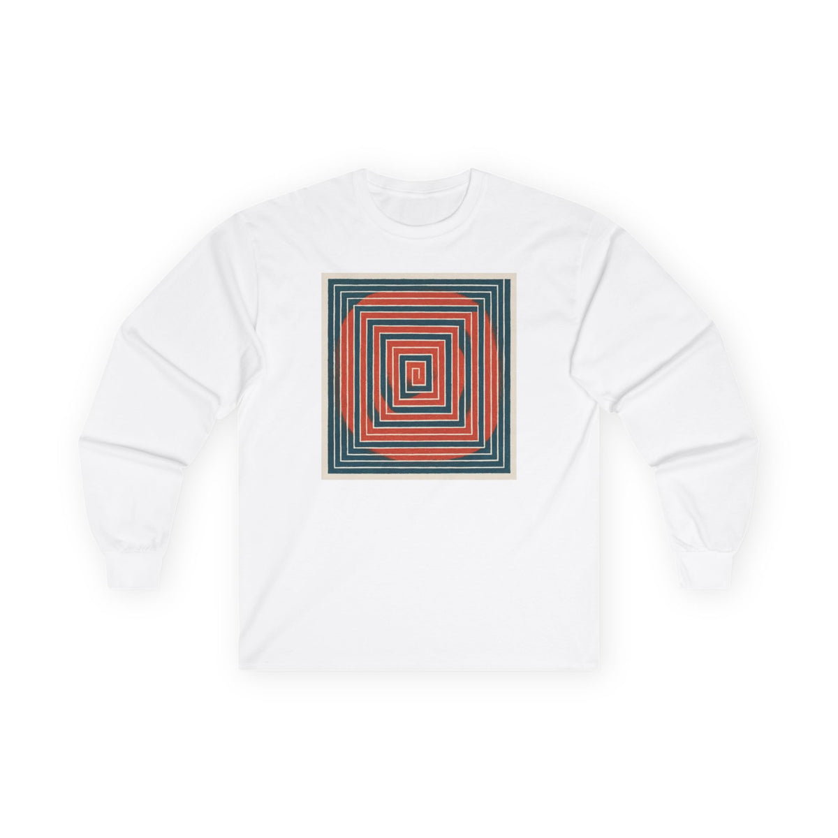 plate 411 long sleeve tee - White