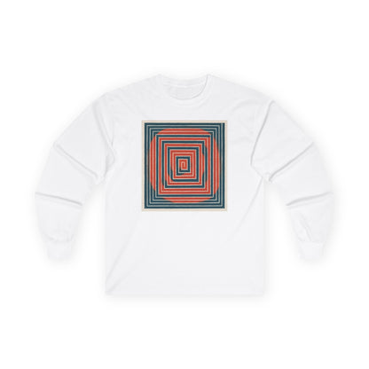 plate 411 long sleeve tee - White
