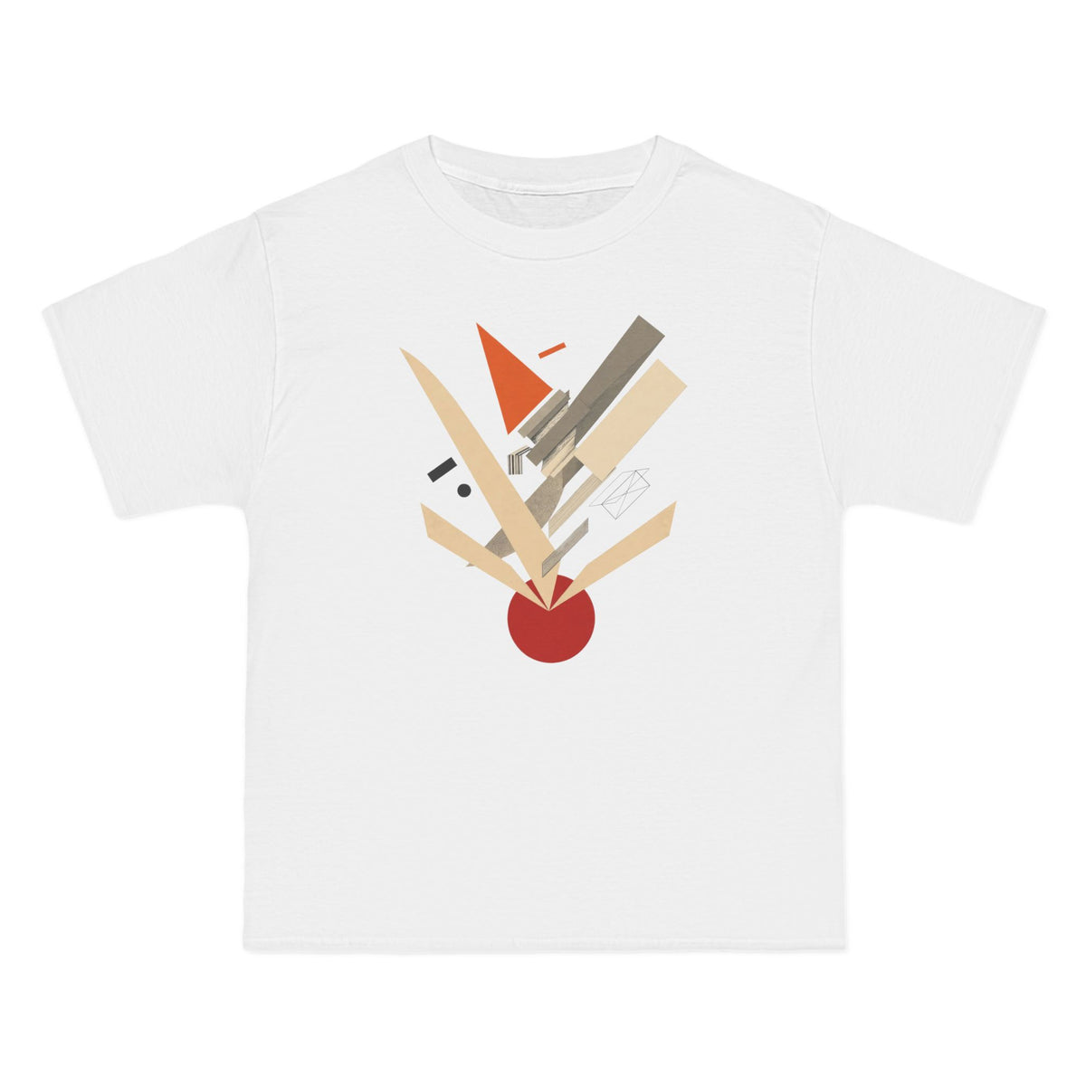 plate 076 beefy tee - White
