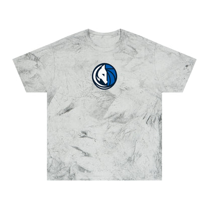 Dallas Basketball Tie-Dye Tee — Smoke, Navy, White & Royal