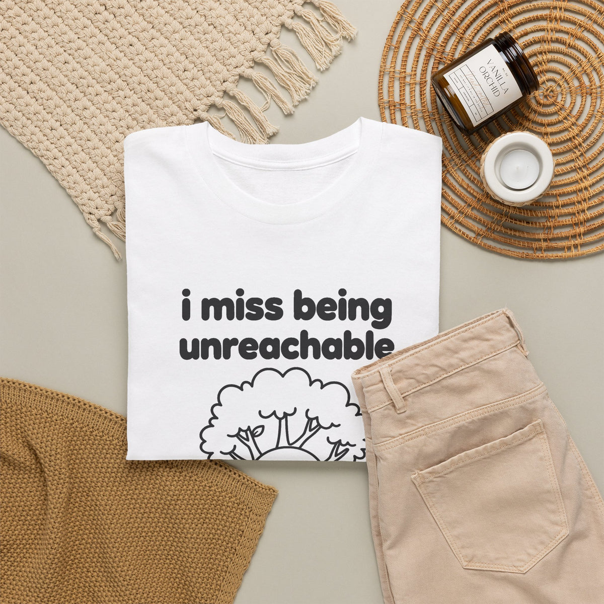 i miss being unreachable tee - White by lonelyboi
