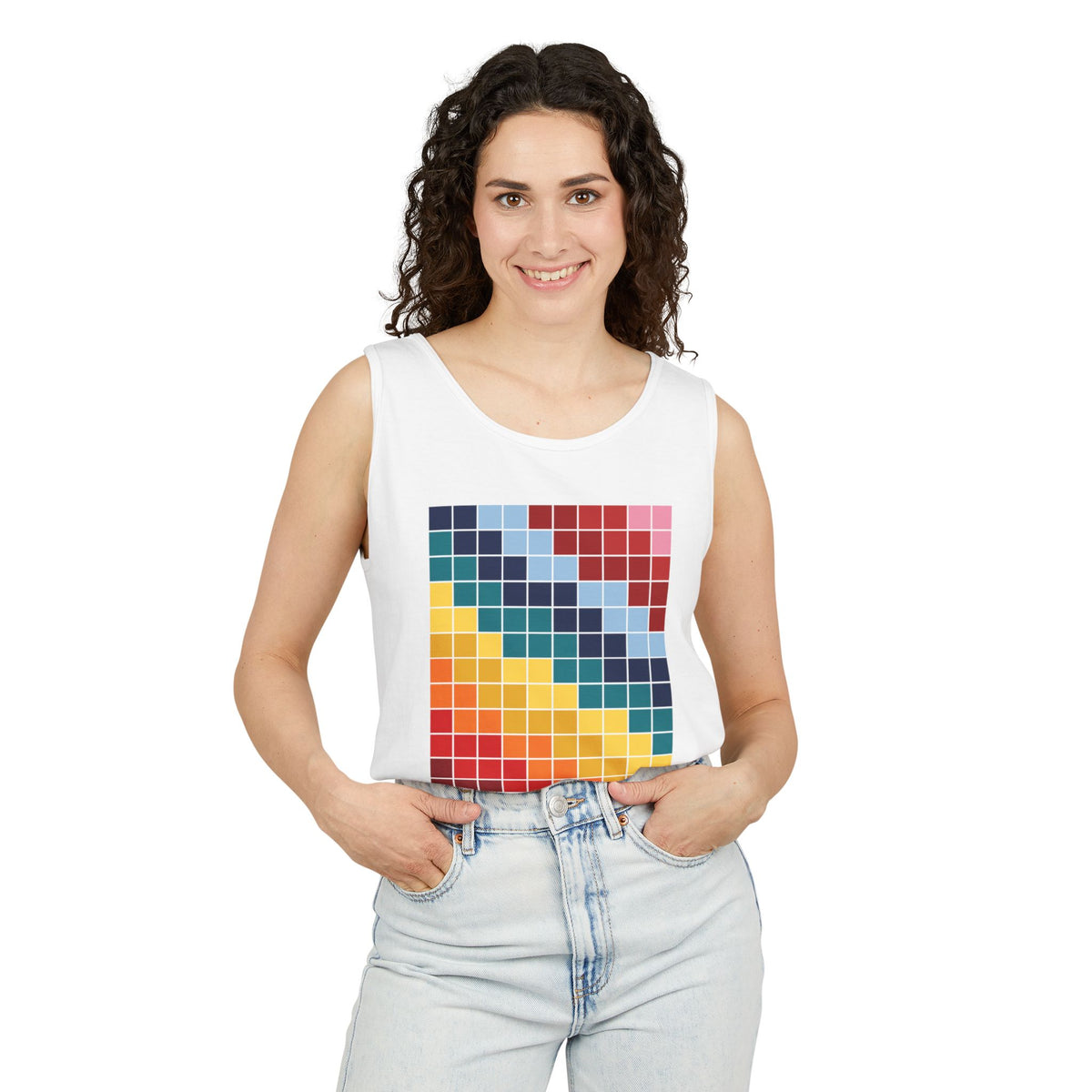 plate 114 tank - White