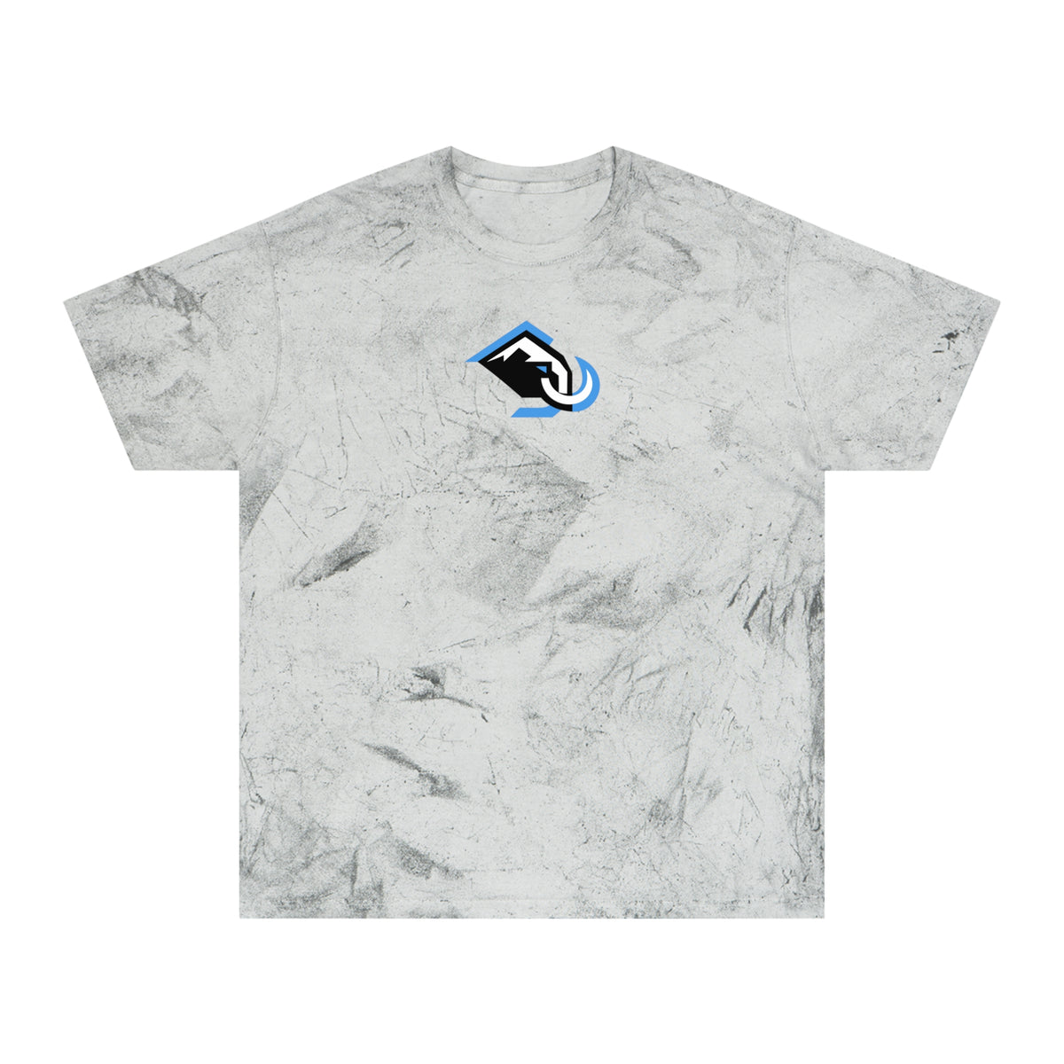 Utah Hockey Tie-Dye Tee — Smoke, Black, Aqua & White