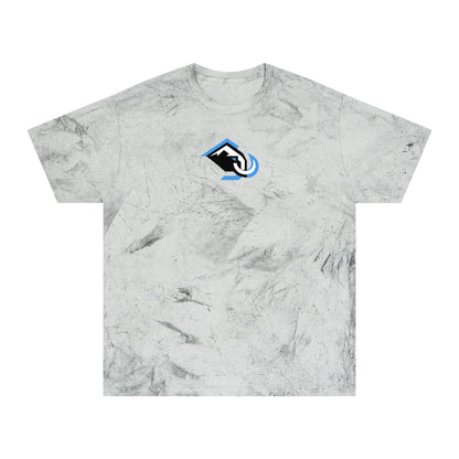 Utah Hockey Tie-Dye Tee — Smoke, Black, Aqua & White