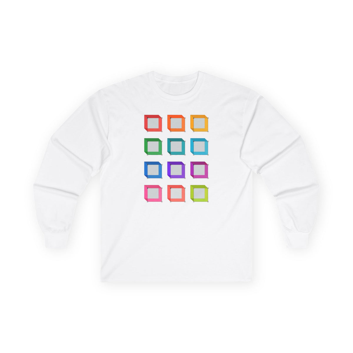 plate 089 long sleeve tee - White
