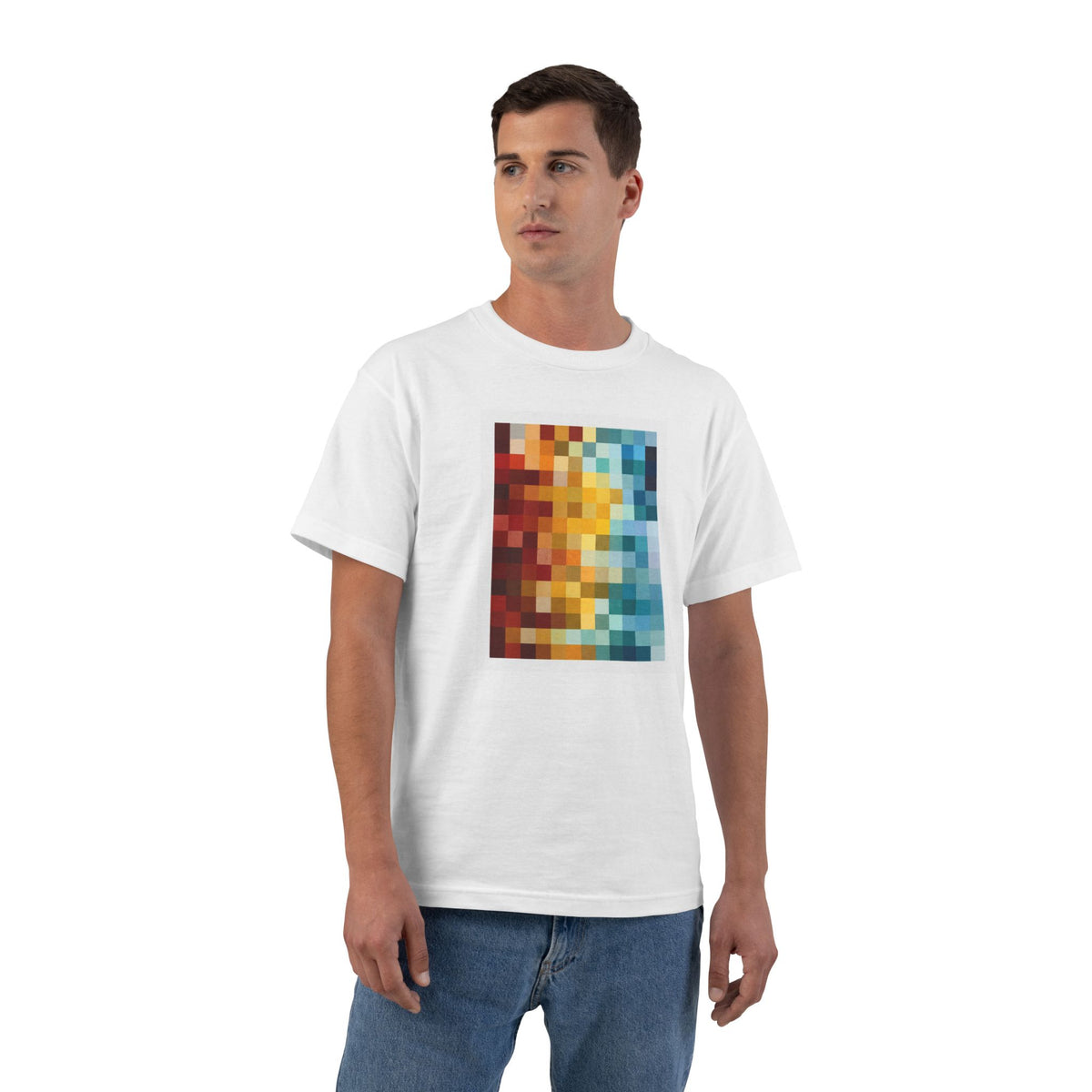 plate 457 beefy tee - White by onlycolor