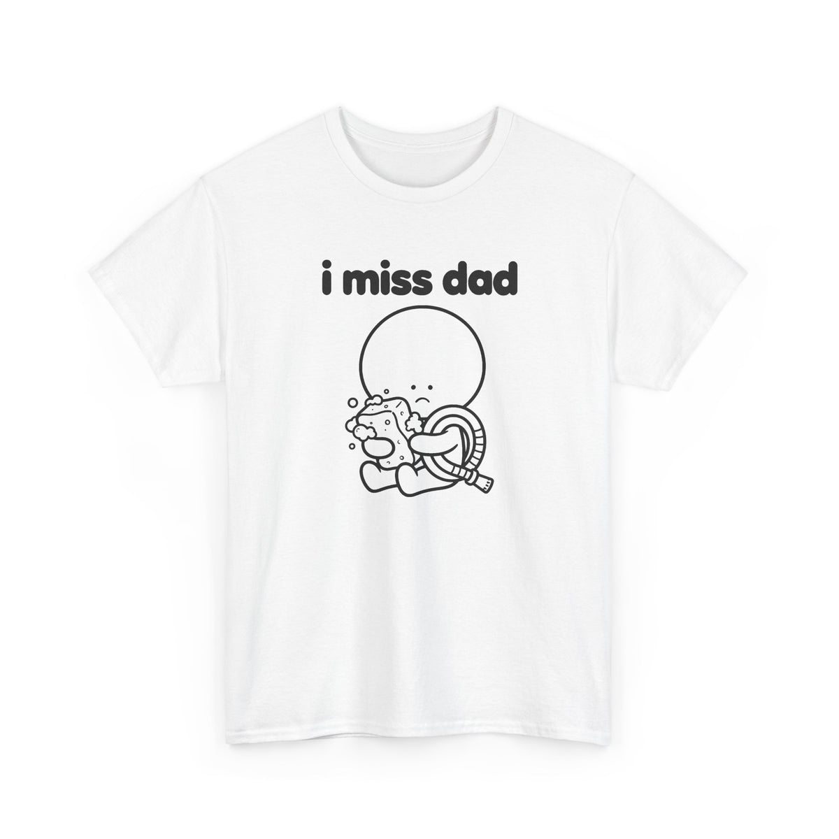 i miss dad tee - White by lonelyboi