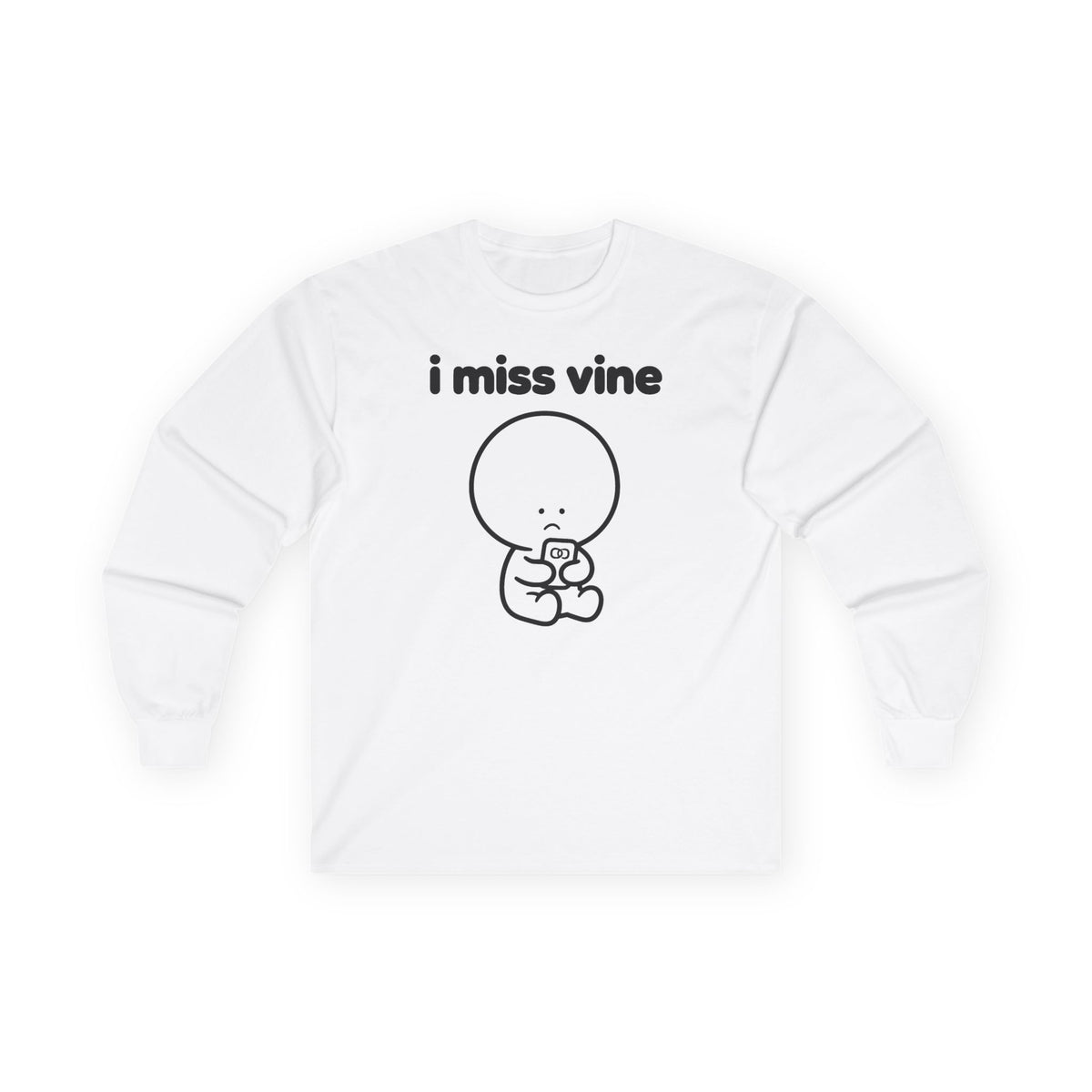 i miss vine long sleeve tee - White