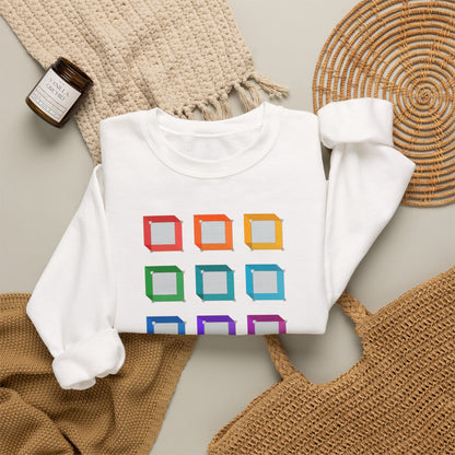 plate 089 crewneck - White