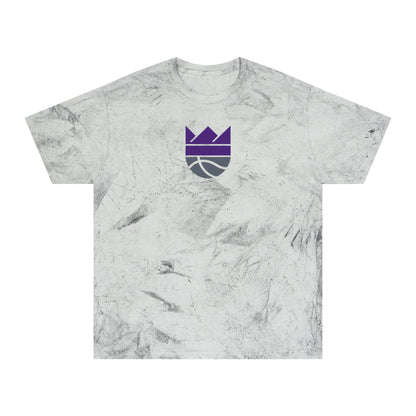 Sacramento Basketball Tie-Dye Tee — Smoke, Purple & Grey