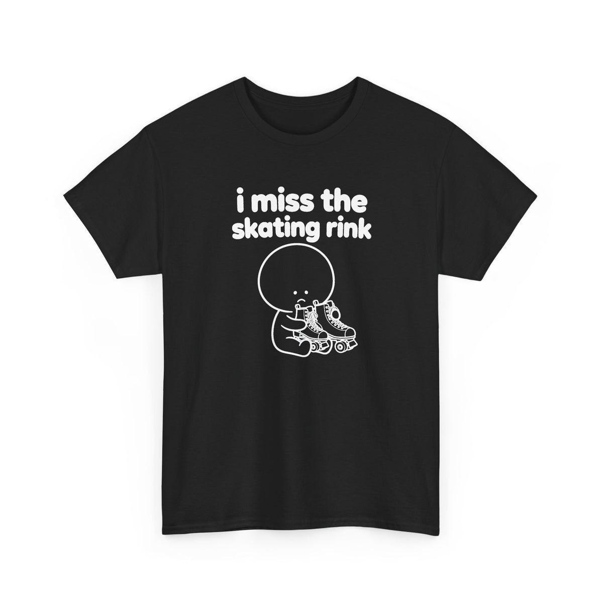 i miss the skating rink tee - Black by lonelyboi