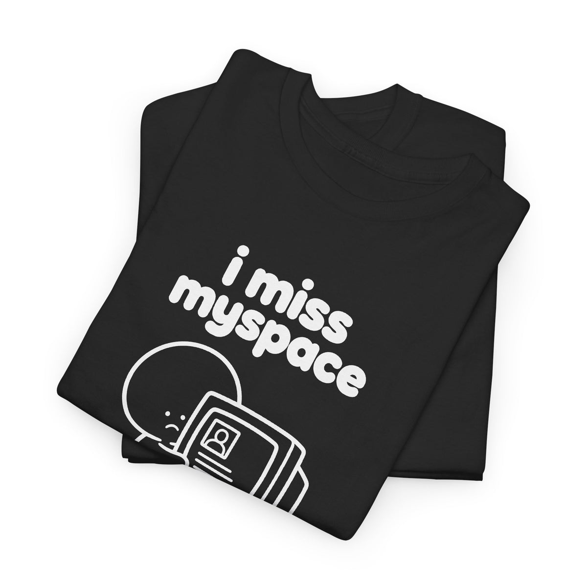 i miss myspace tee - Black
