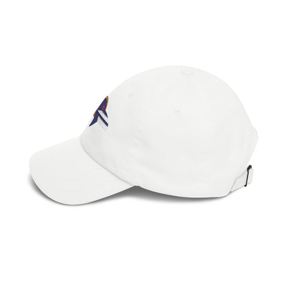 Baltimore Football Dad Cap — Embroidered, Navy, Old Gold & White
