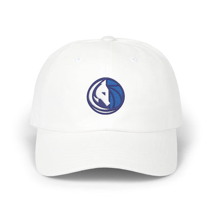 Dallas Basketball Dad Cap — Embroidered, Navy, White & Royal