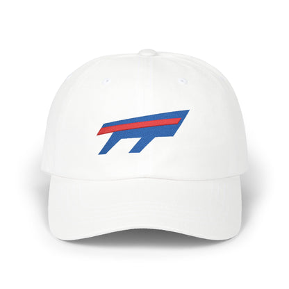Buffalo Football Dad Cap — Embroidered, Royal & Red