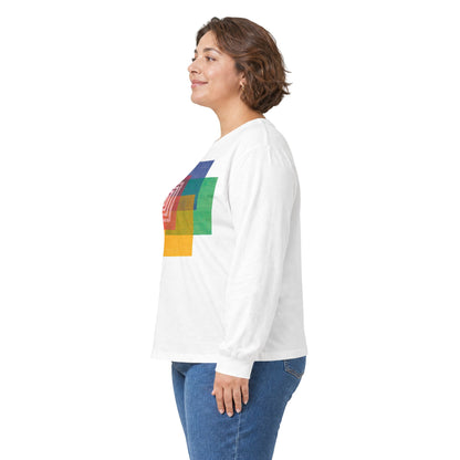plate 295 long sleeve tee - White