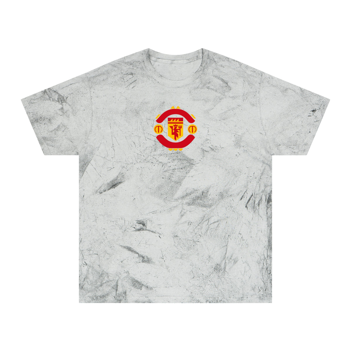Manchester Soccer Tie-Dye Tee — Smoke, Red & Gold
