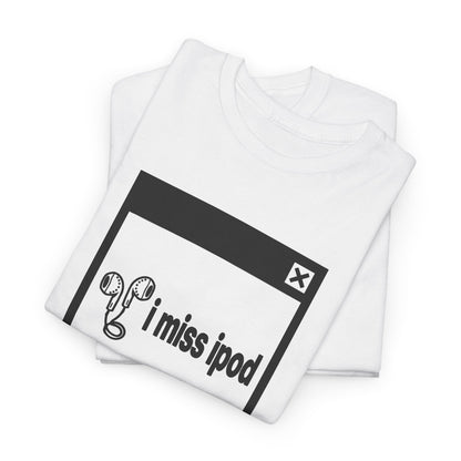 i miss ipod error tee - White