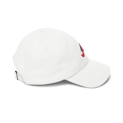 Atlanta Baseball Dad Cap — Embroidered, Red & Navy