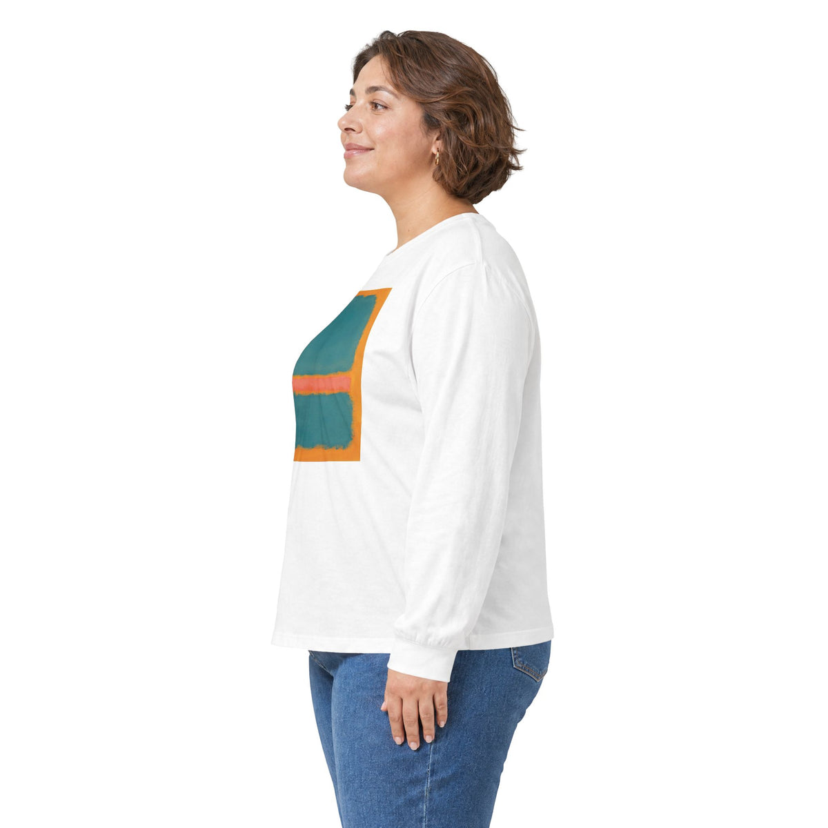 plate 357 long sleeve tee - White by onlycolor
