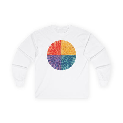 plate 296 long sleeve tee - White