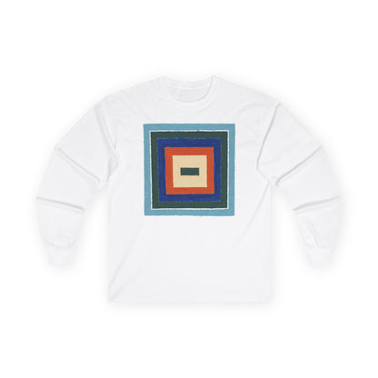 plate 005 long sleeve tee - White