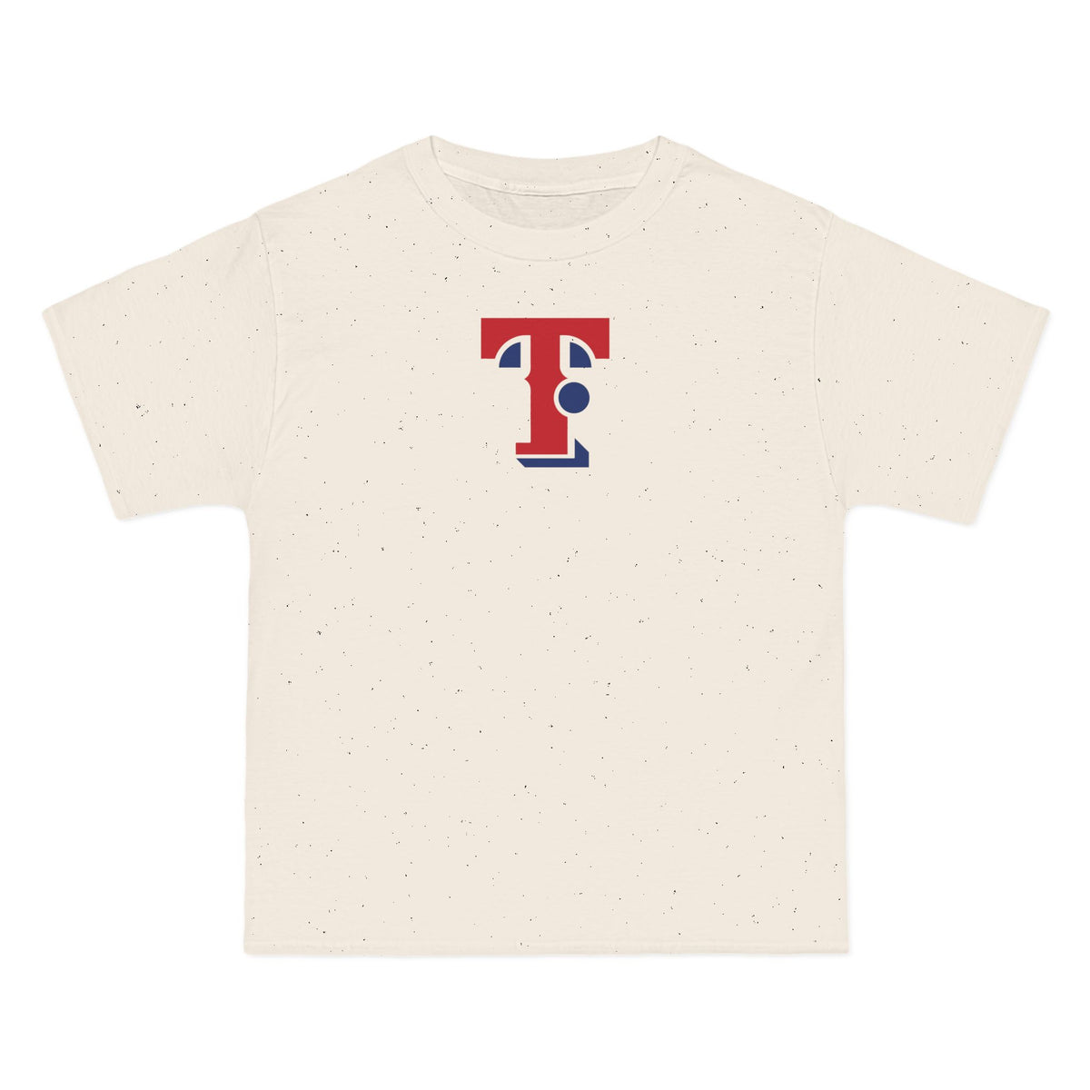 Texas Baseball Heavyweight Tee — Natural, Red & Navy