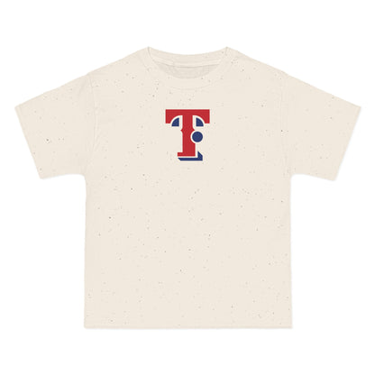 Texas Baseball Heavyweight Tee — Natural, Red & Navy