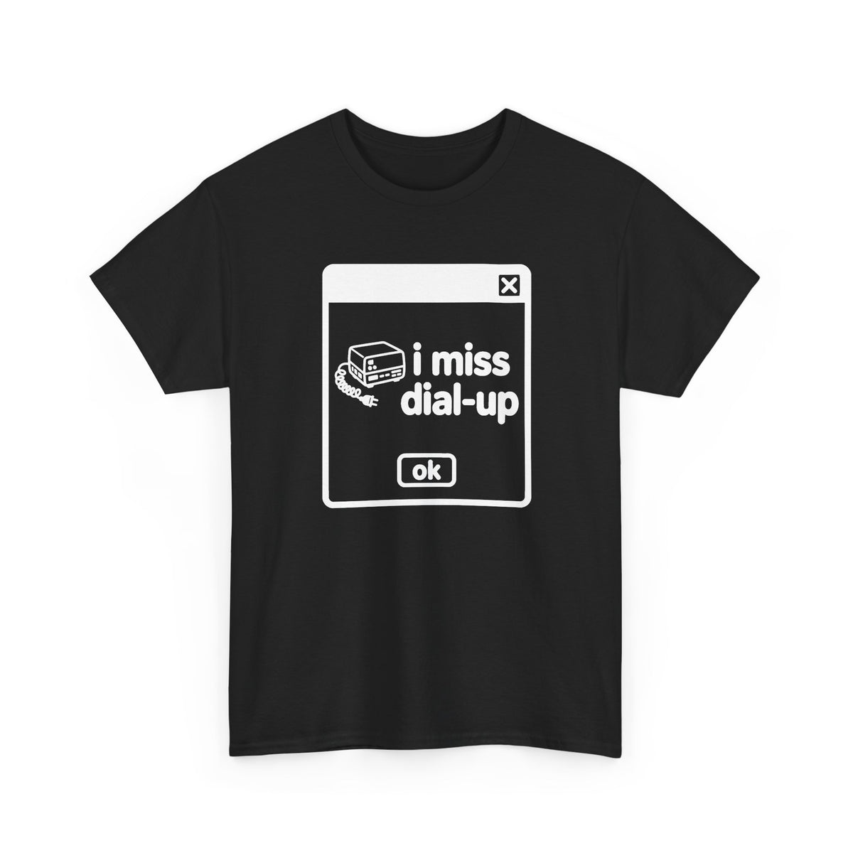 i miss dial-up error tee - Black by lonelyboi